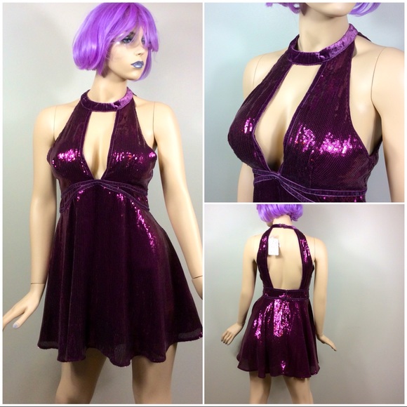 Free People Dresses & Skirts - Nwt Free People velvet sequin dress